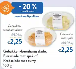OKay Gebakken-beenhamsalade, Eiersalade met spek of Krabsalade met curry aanbieding