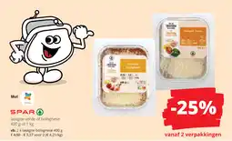 Spar Spar Lasagne verde of bolognese aanbieding