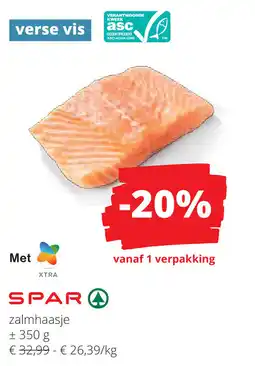 Spar Spar zalmhaasje aanbieding