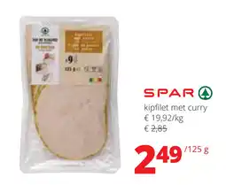Spar Spar kipfilet met curry aanbieding
