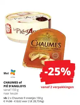 Spar Chaumes of pié d'angloys aanbieding