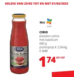 Spar Cirio aanbieding