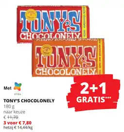Spar Tony's Chocolonely aanbieding