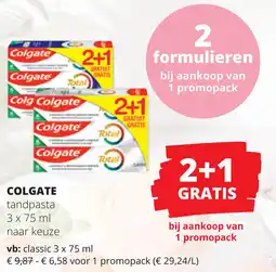 Spar Colgate aanbieding