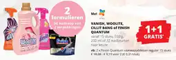 Spar Vanish, Woolite, Cillit Bang of Finish Quantum aanbieding