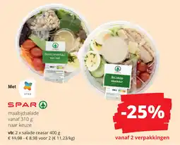 Spar Maaltijdsalade aanbieding