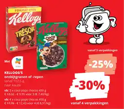 Spar Kellogg's Ontbijtgranen of Repen aanbieding