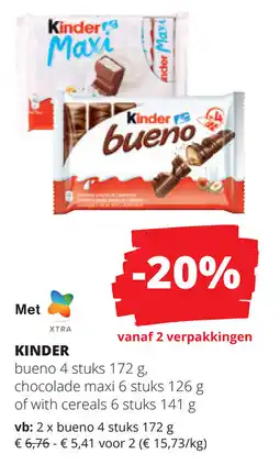Spar Kinder aanbieding