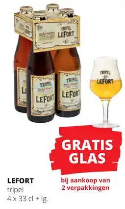 Spar Lefort Tripel aanbieding