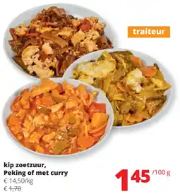 Spar Kip zoetzuur, peking of met curry aanbieding