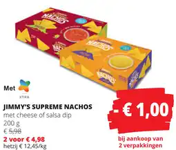 Spar Jimmy's supreme nachos aanbieding