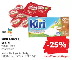 Spar Mini Babybel of Kiri aanbieding