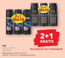 Spar Axe Deo aanbieding