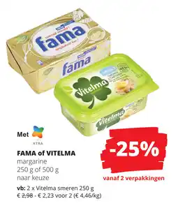 Spar Fama of Vitelma margarine aanbieding
