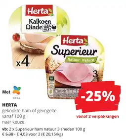 Spar Herta aanbieding