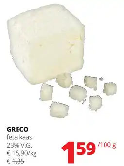 Spar Grico feta kaas aanbieding