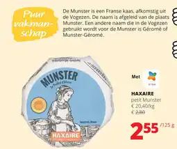 Spar Haxaire petit Munster aanbieding
