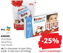 Spar Kinder aanbieding