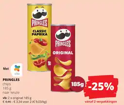 Spar Pringles chips aanbieding