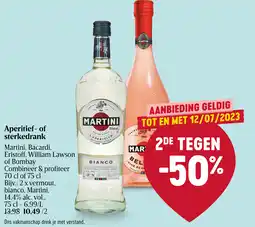 Delhaize Aperitief of sterkedrank aanbieding