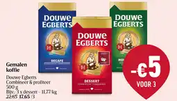 Delhaize Gemalen koffie Douwe Egberts aanbieding
