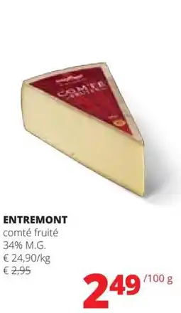 Spar Entremont comté fruité aanbieding