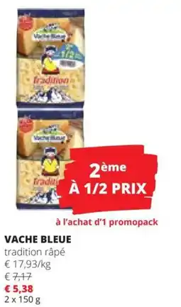 Spar Vache Bleue tradition râpé aanbieding