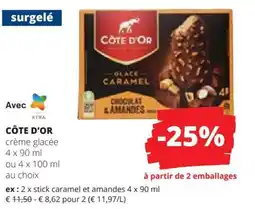 Spar Côte d'or crème glacée aanbieding