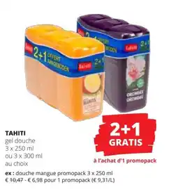 Spar Tahiti gel douche aanbieding