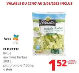 Spar Florette laitue aanbieding