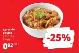 Spar Gyros de Poulet aanbieding