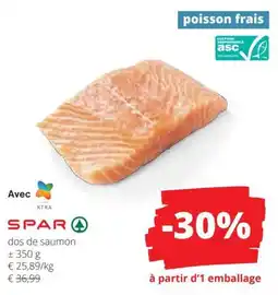 Spar Dos De Saumon aanbieding
