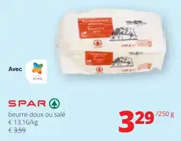 Spar Beurre Doux Ou Salé aanbieding