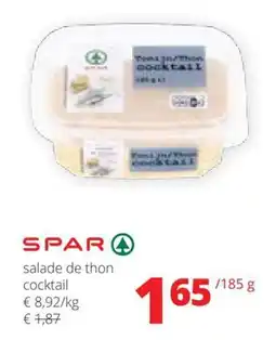 Spar Salade De Thon Cocktail aanbieding