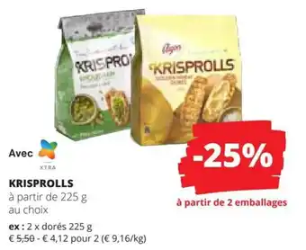 Spar Krisprolls aanbieding
