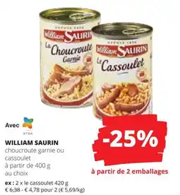 Spar William Saurin aanbieding
