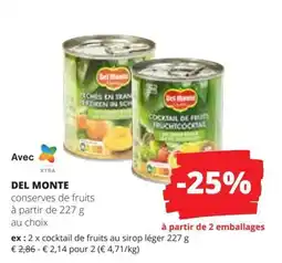 Spar Del Monte aanbieding