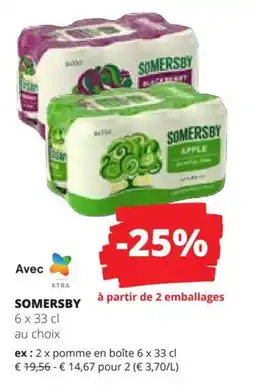 Spar Somersby aanbieding