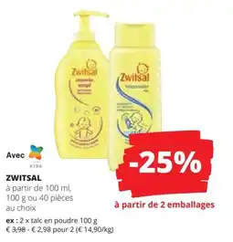 Spar Zwitsal aanbieding