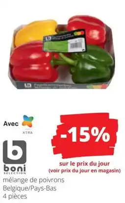 Spar Boni selection mélange de poivrons aanbieding