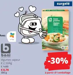 Spar Boni selection Légumes vapeur aanbieding