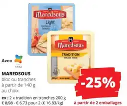 Spar Maredsous bloc ou tranches aanbieding