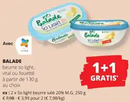 Spar Balade beurre so light, vital ou fouetté aanbieding
