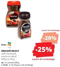 Spar Nescafé select aanbieding