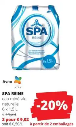 Spar Spa Reine eau minérale naturelle aanbieding