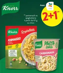 Spar Knorr pastasnack ou spaghetteria aanbieding