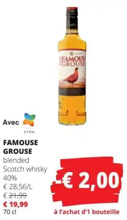 Spar Famous Grouse blended Scotch whisky 40% aanbieding