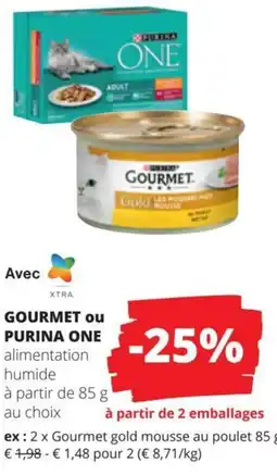 Spar Gourmet ou Purina One aanbieding