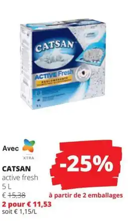 Spar Catsan active fresh aanbieding