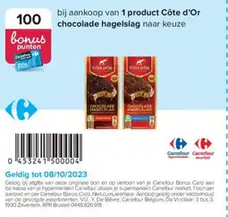 Carrefour Côte d'Or Chocolade Hagelslag aanbieding